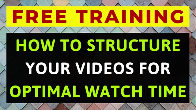 In today's free training, I'm going to show you how to increase watch time on Youtube for free so you can get promoted more on the Youtube homepage and rank higher in their search results as well.