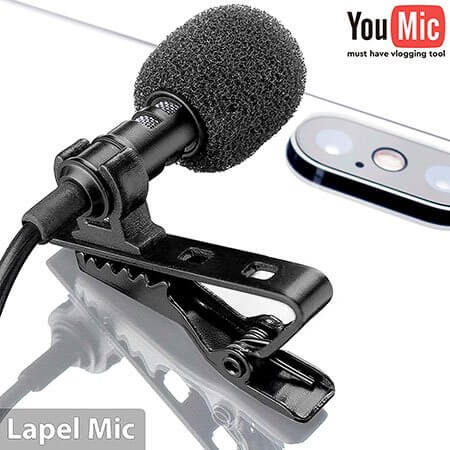 You can pick up lavalier microphone for your smartphone for around $20. It'll sound heaps better than using your smartphone's builtin microphone.